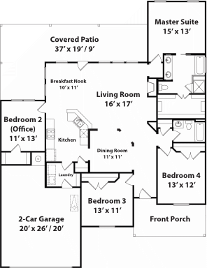 1946 Hampton Floor Plan