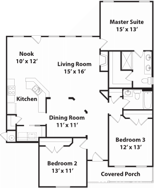 1643 Hampton Floor Plan