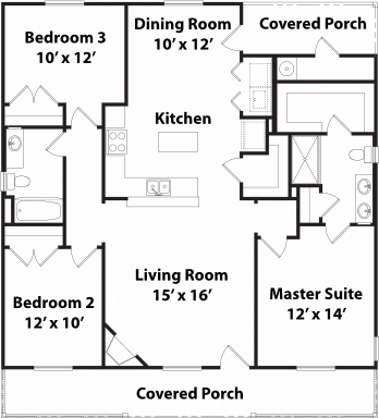 1354 Newport Floor Plan